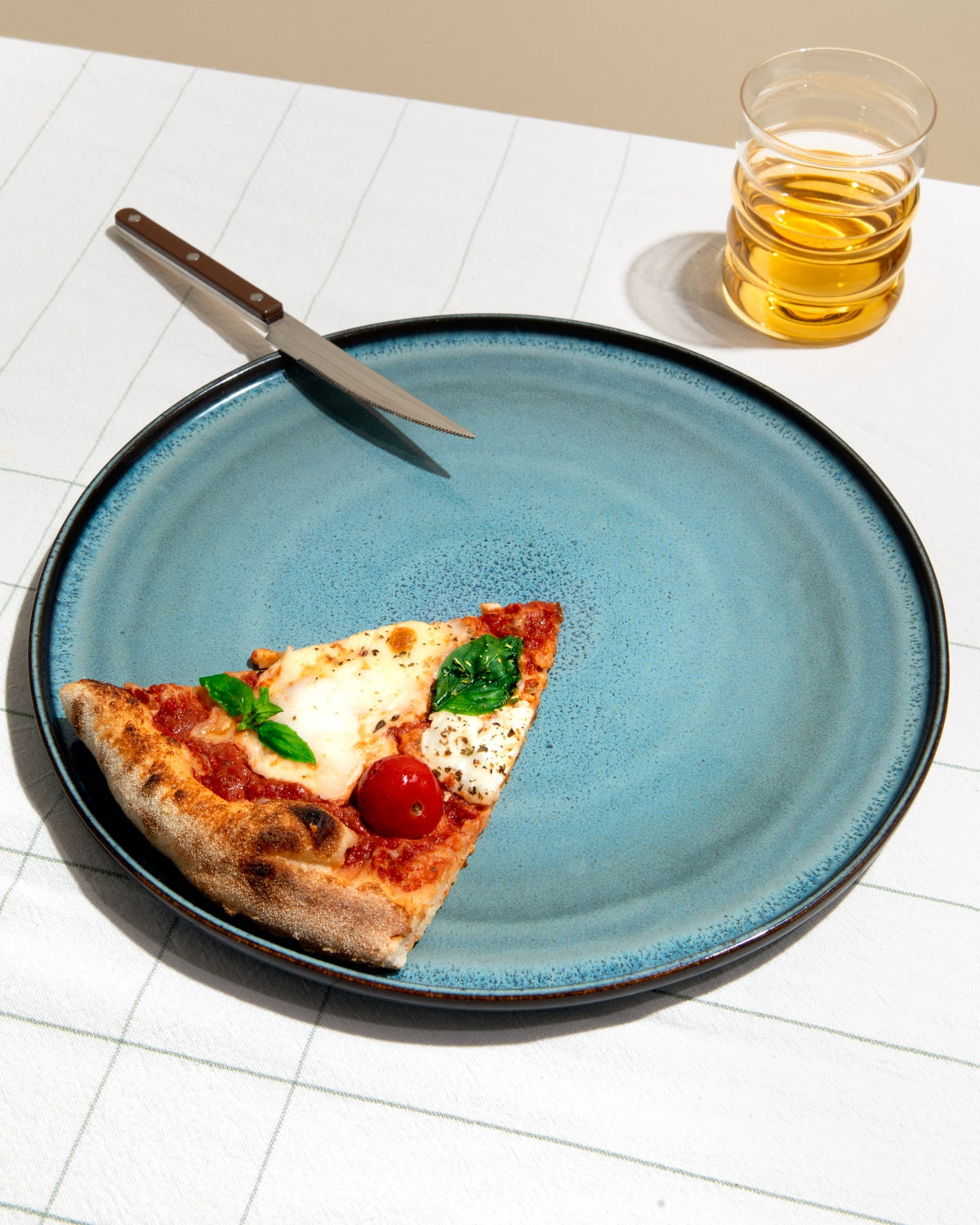 Madeira - Pizza plate green-blue