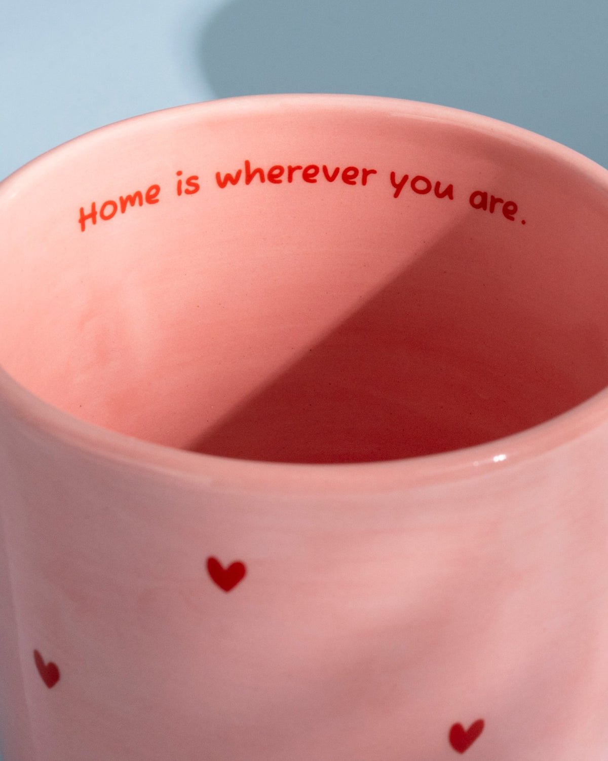 Lira Tasse groß Home rosa rot