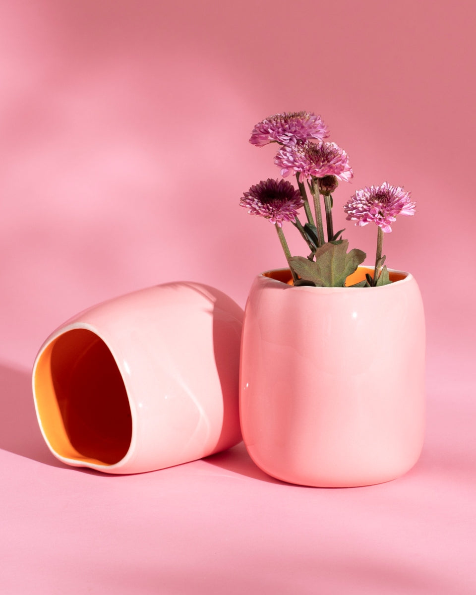 João Vase M rosa orange