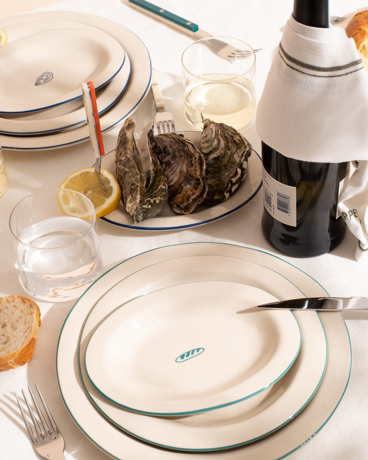 MaM x Sabre Paris - Grande assiette vert foncé