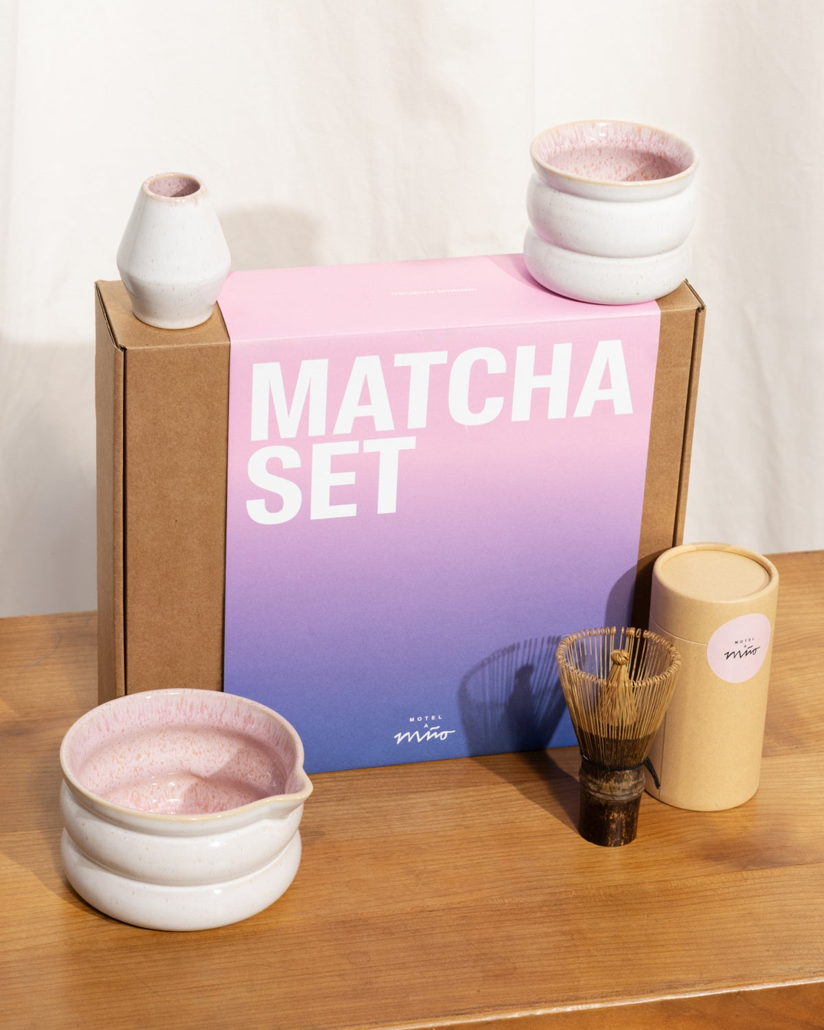 Areia - Matcha Set Bubble 4 pieces rosé