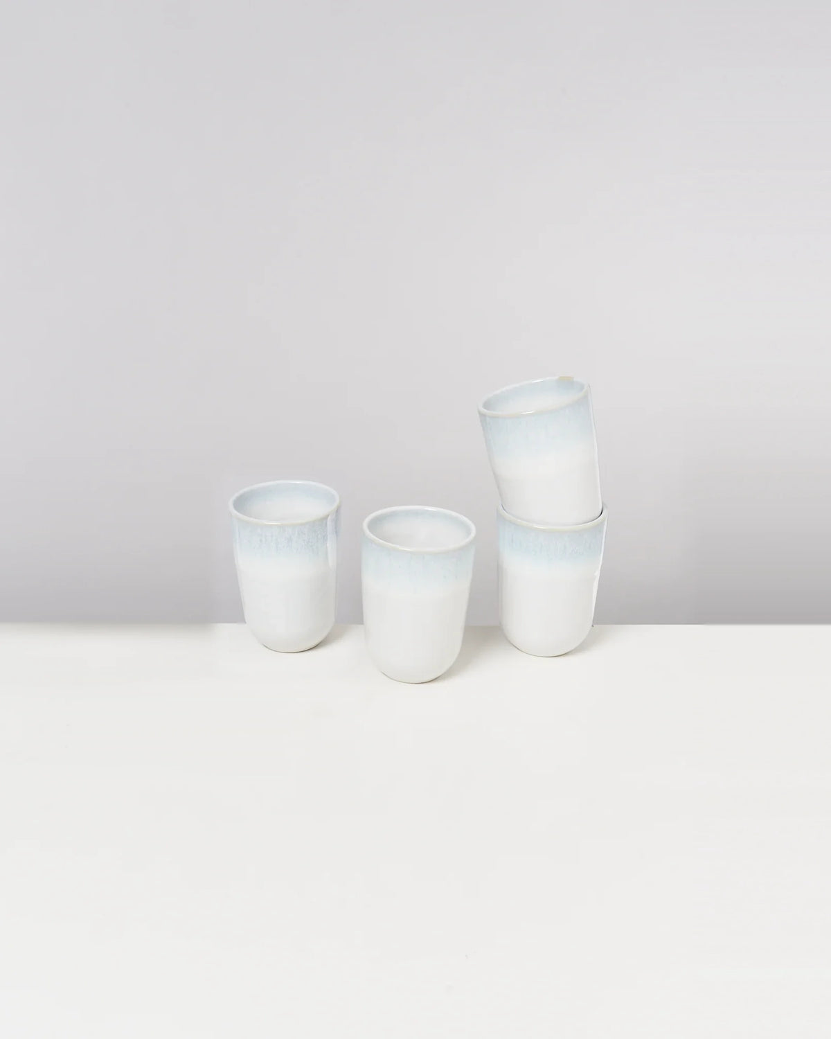 Copa Alto Becher groß mint weiß 4er-Set
