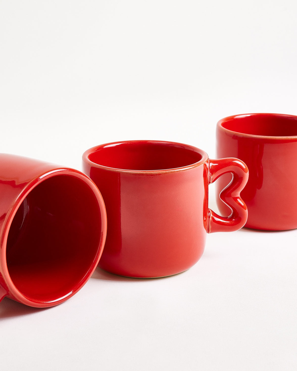 Seia - Mug & Saucer Heart Red