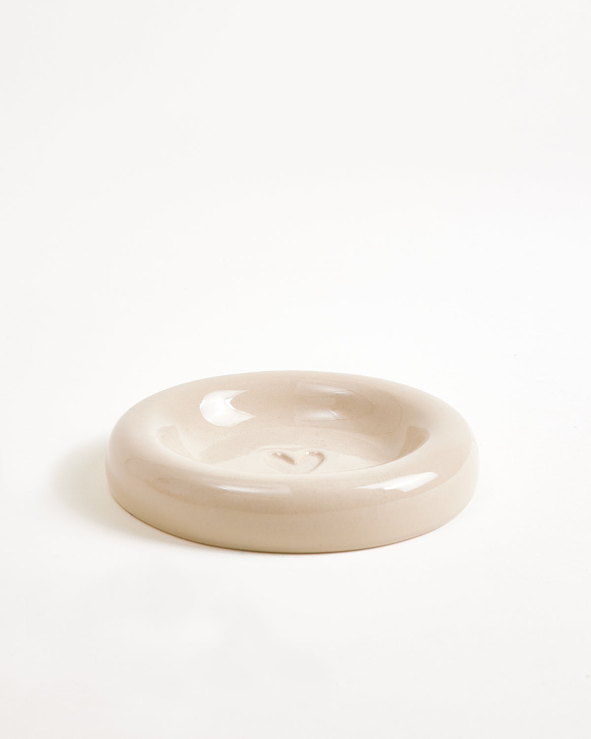 Seia Tasse & Untertasse Herz sand