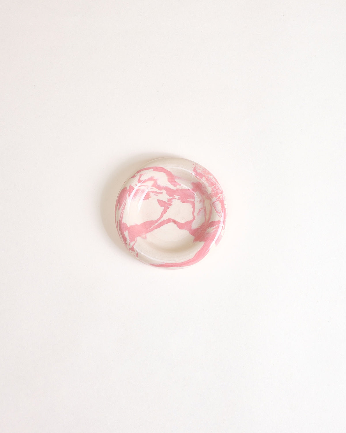 Seia Becher & Untertasse marbled rosa weiß