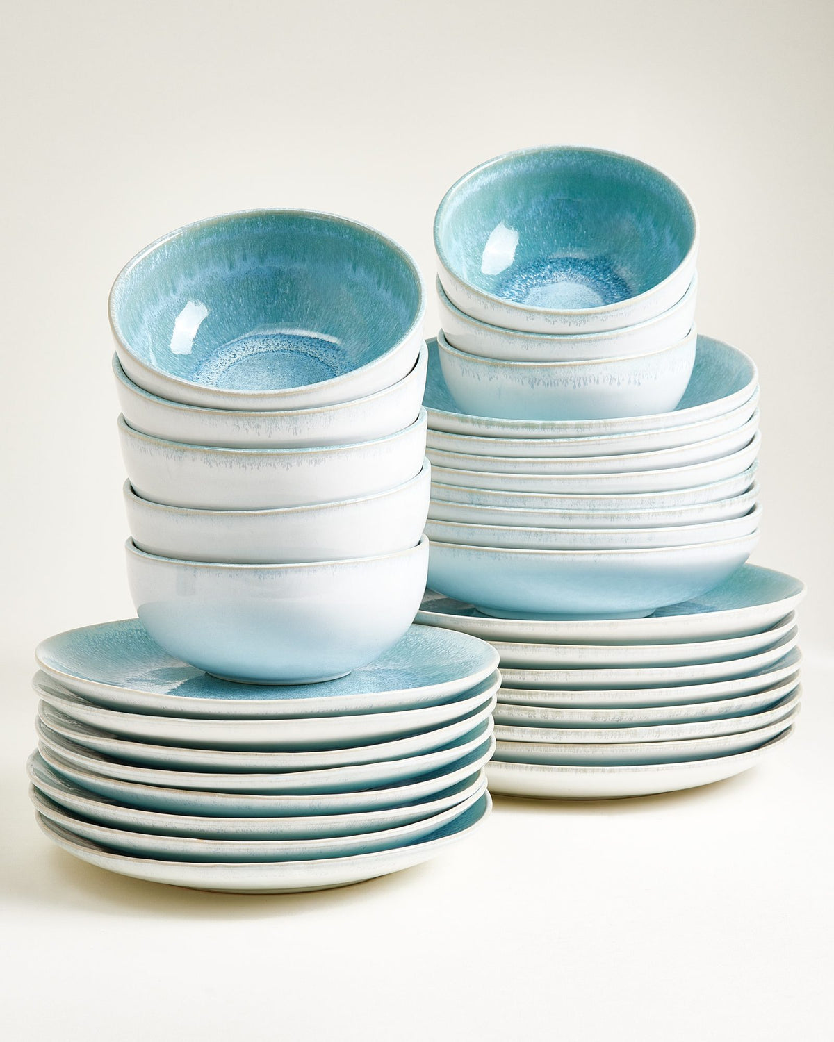 Alcachofra Geschirr-Set grünblau 32-teilig
