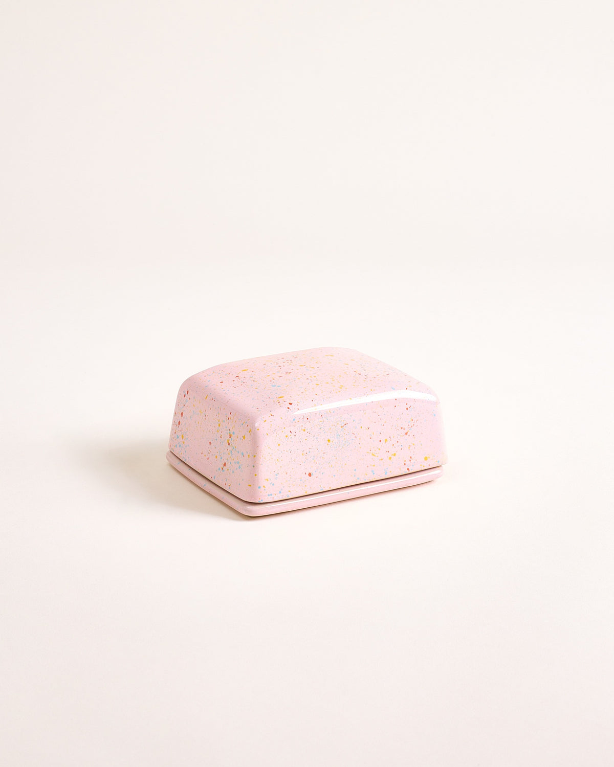 Alojamento - Butter dish speckled pink