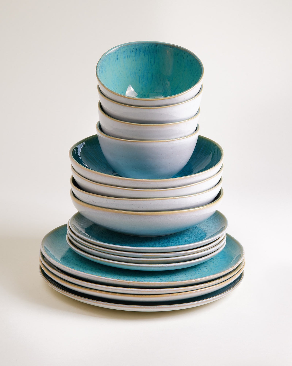 Areia Geschirr-Set classic aqua 16-teilig
