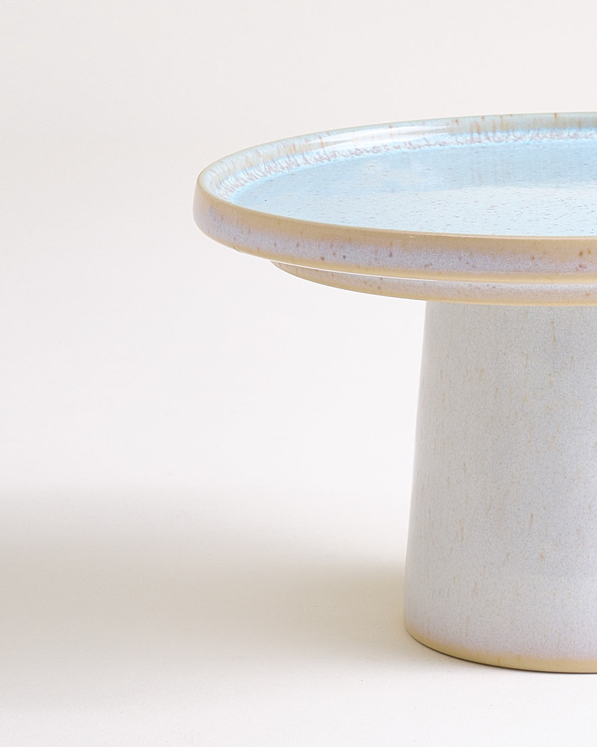 Areia - Small cake plate azure