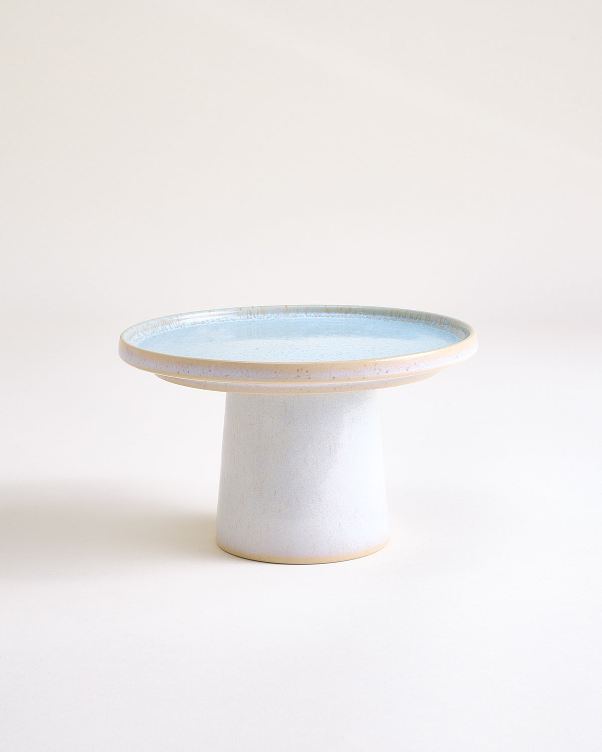 Areia - Small cake plate azure