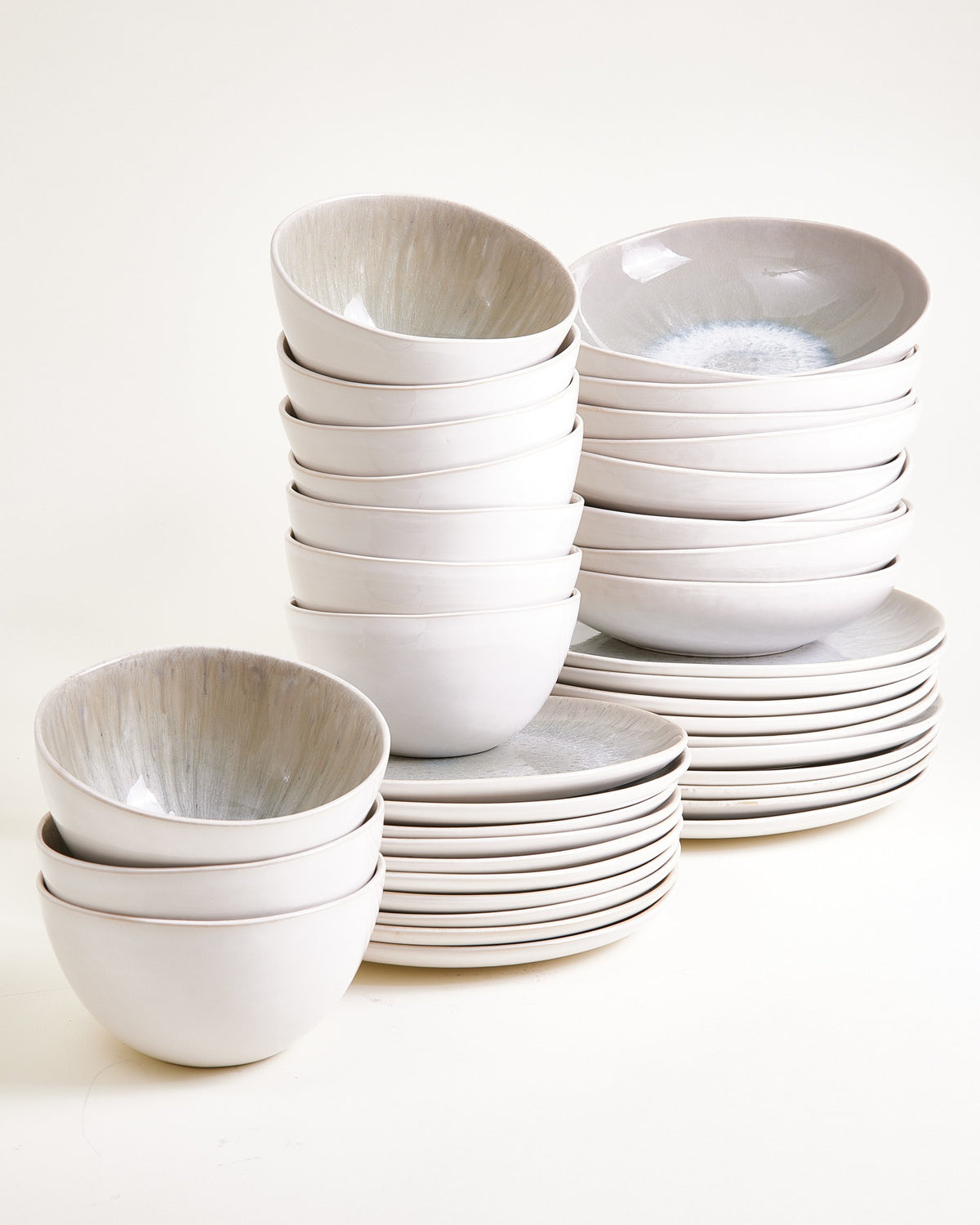 Areia - Tableware set classic gray 40 pieces