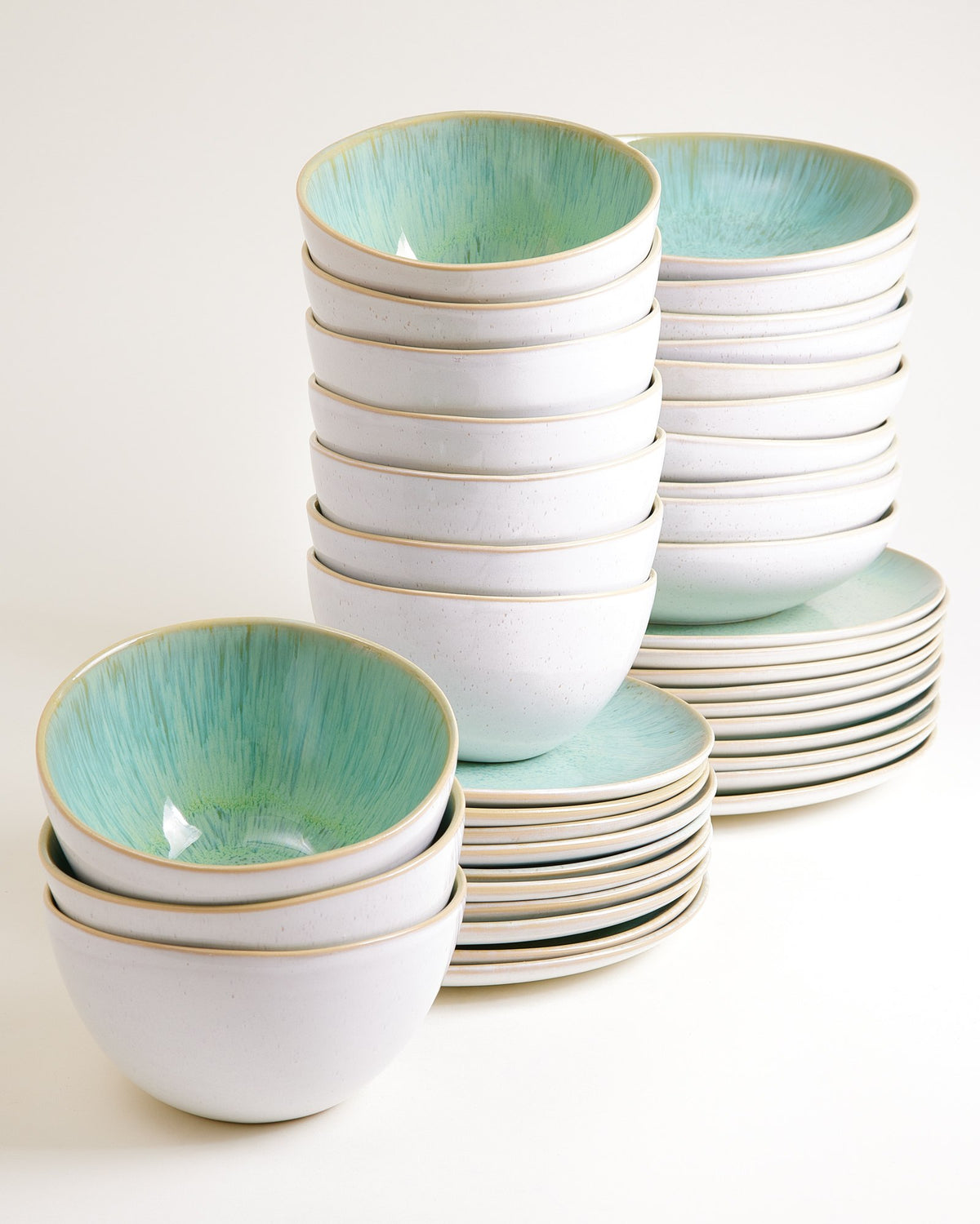 Areia - Tableware set classic mint 40 pieces