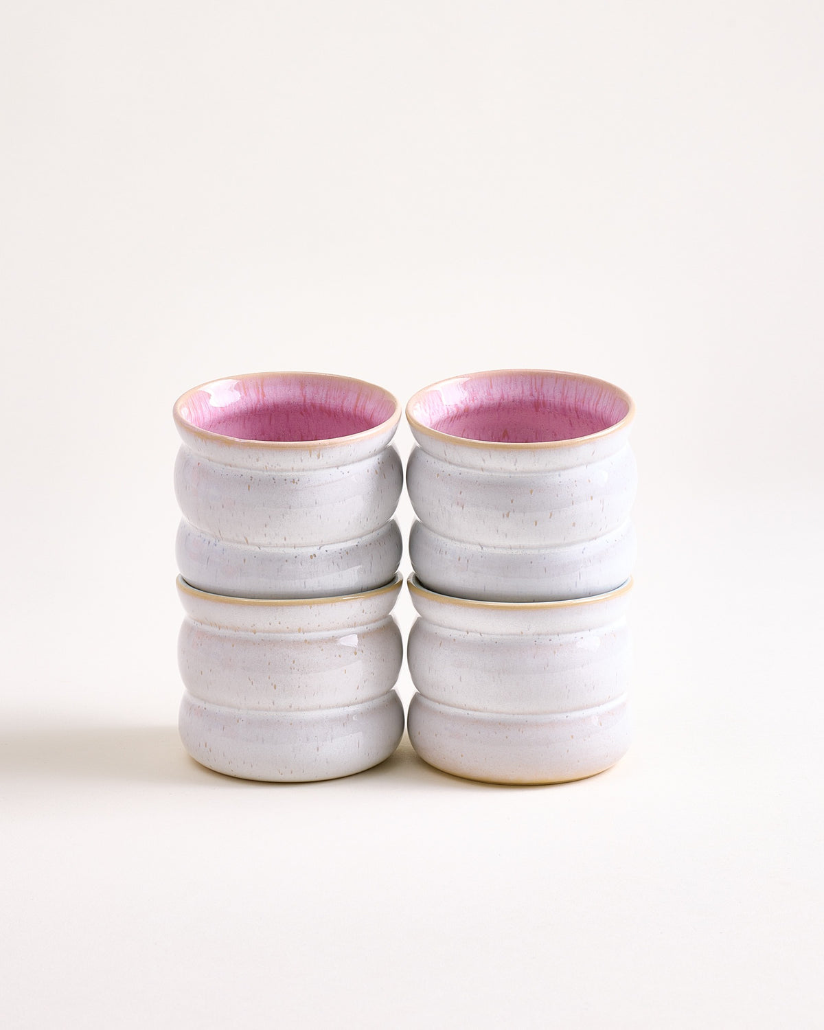 Areia Becher klein bubble rosé 4er-Set