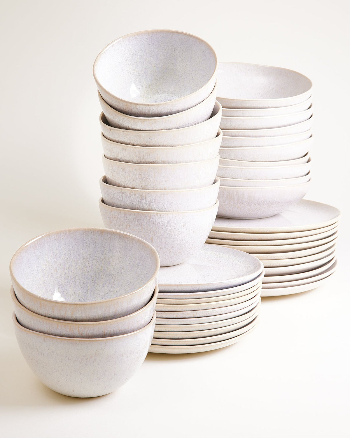 Areia - Tableware set classic white 40 pieces