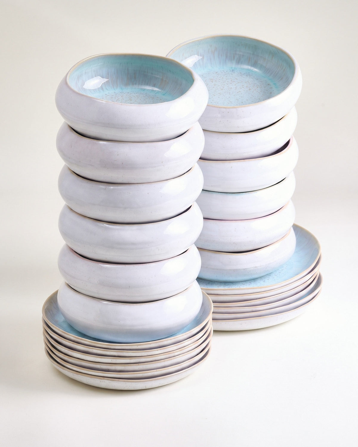 MaM x aripastaclub Geschirr-Set organic azur 24-teilig