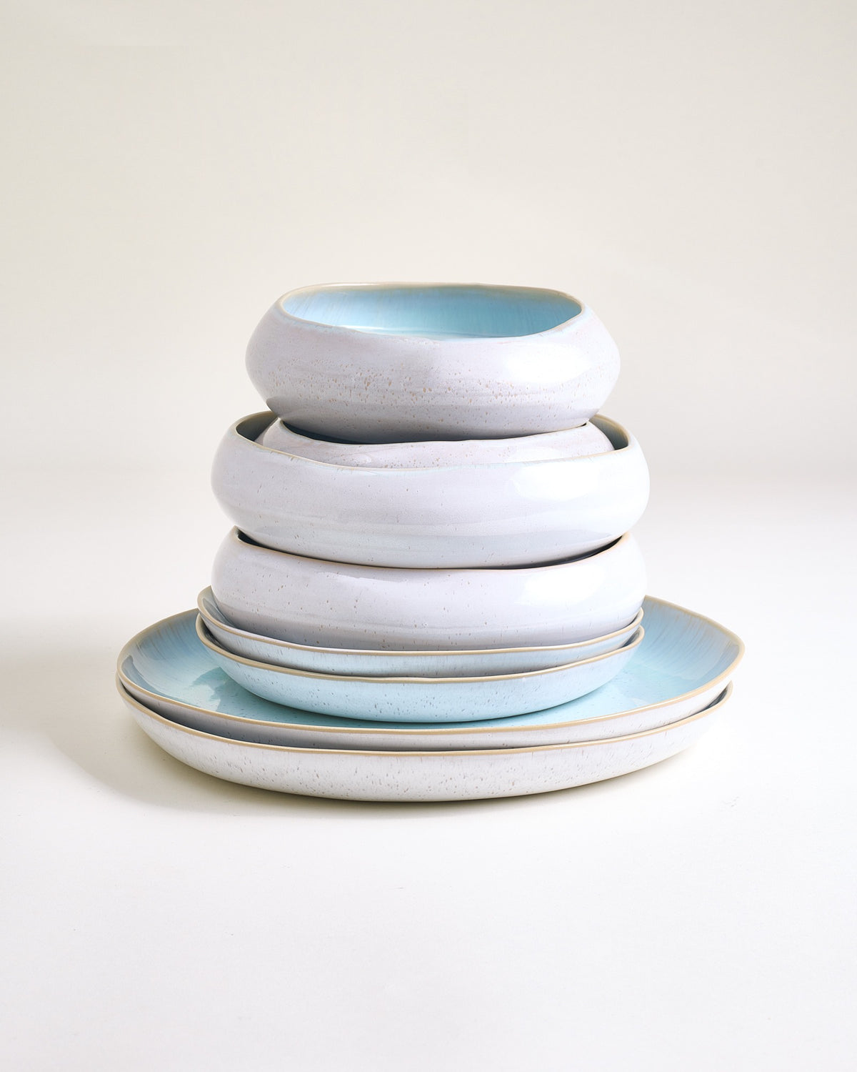 MaM x aripastaclub - Set di stoviglie organico azzurro 8 pezzi
