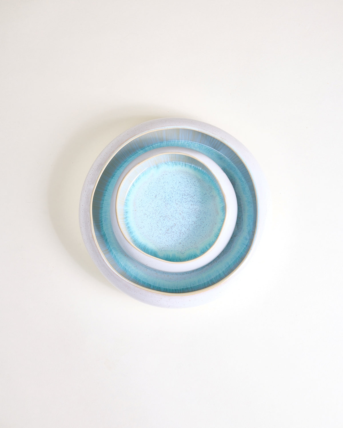 MaM x aripastaclub - Set di stoviglie organico Areia azzurro Set da 3