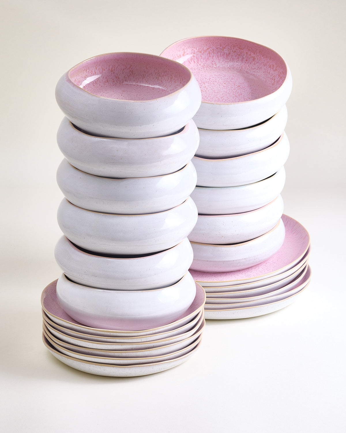 MaM x aripastaclub Geschirr-Set organic rosé 24-teilig