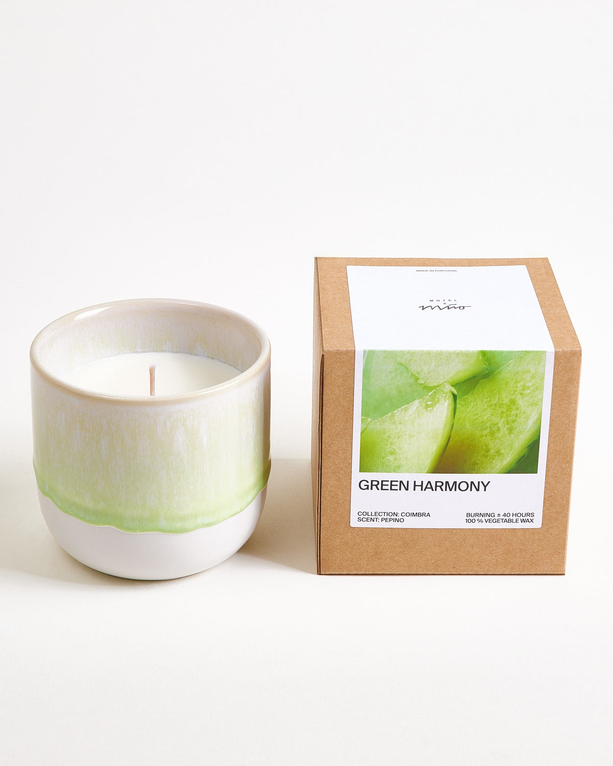 Coimbra Duftkerze Green Harmony pastellgrün