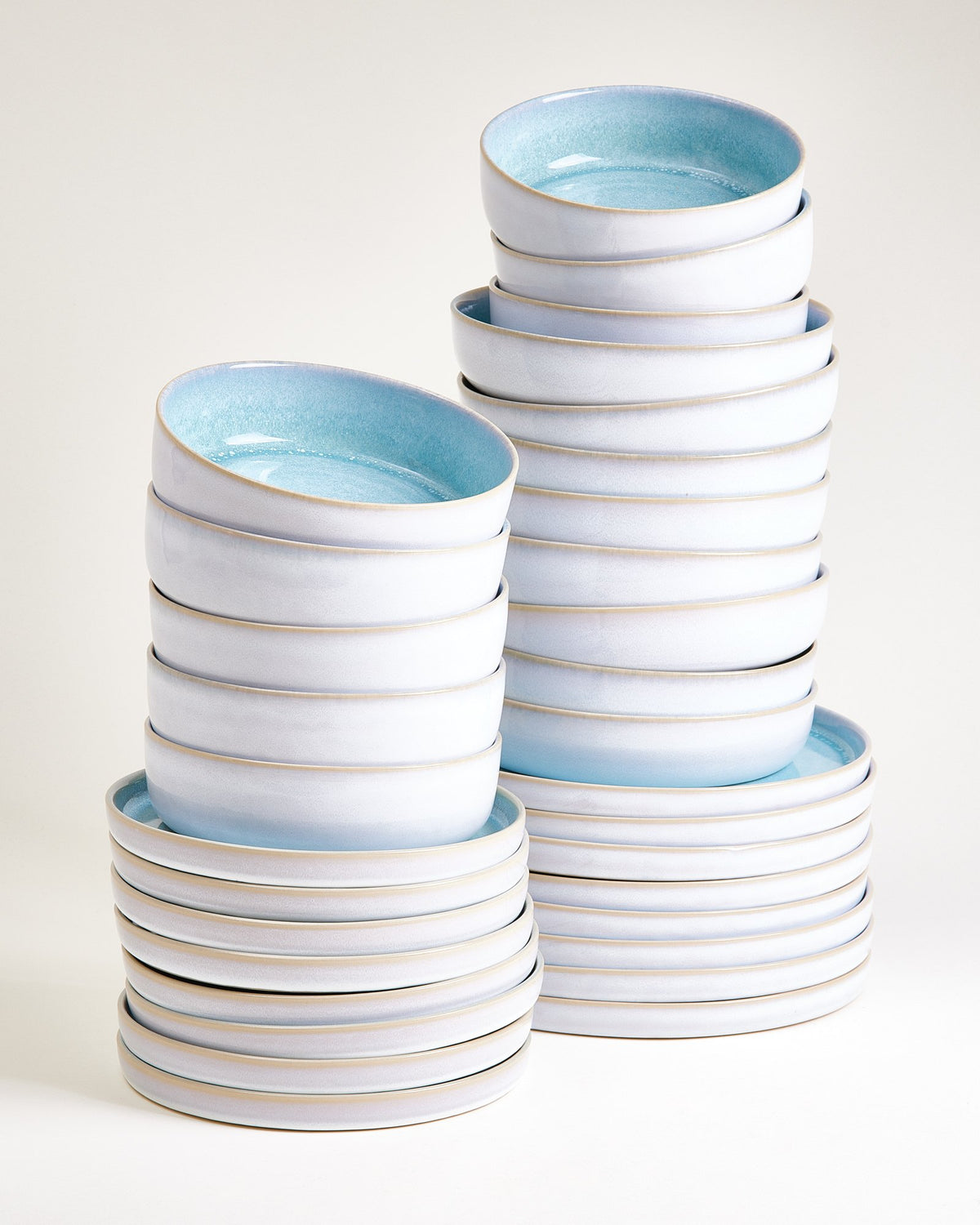 Cordoama Geschirr-Set modern aqua 32-teilig