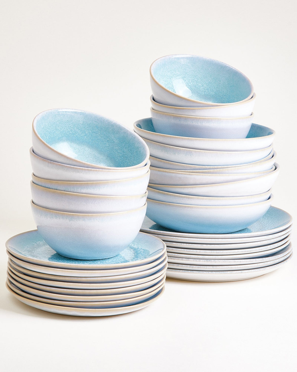 Cordoama Geschirr-Set classic aqua 32-teilig