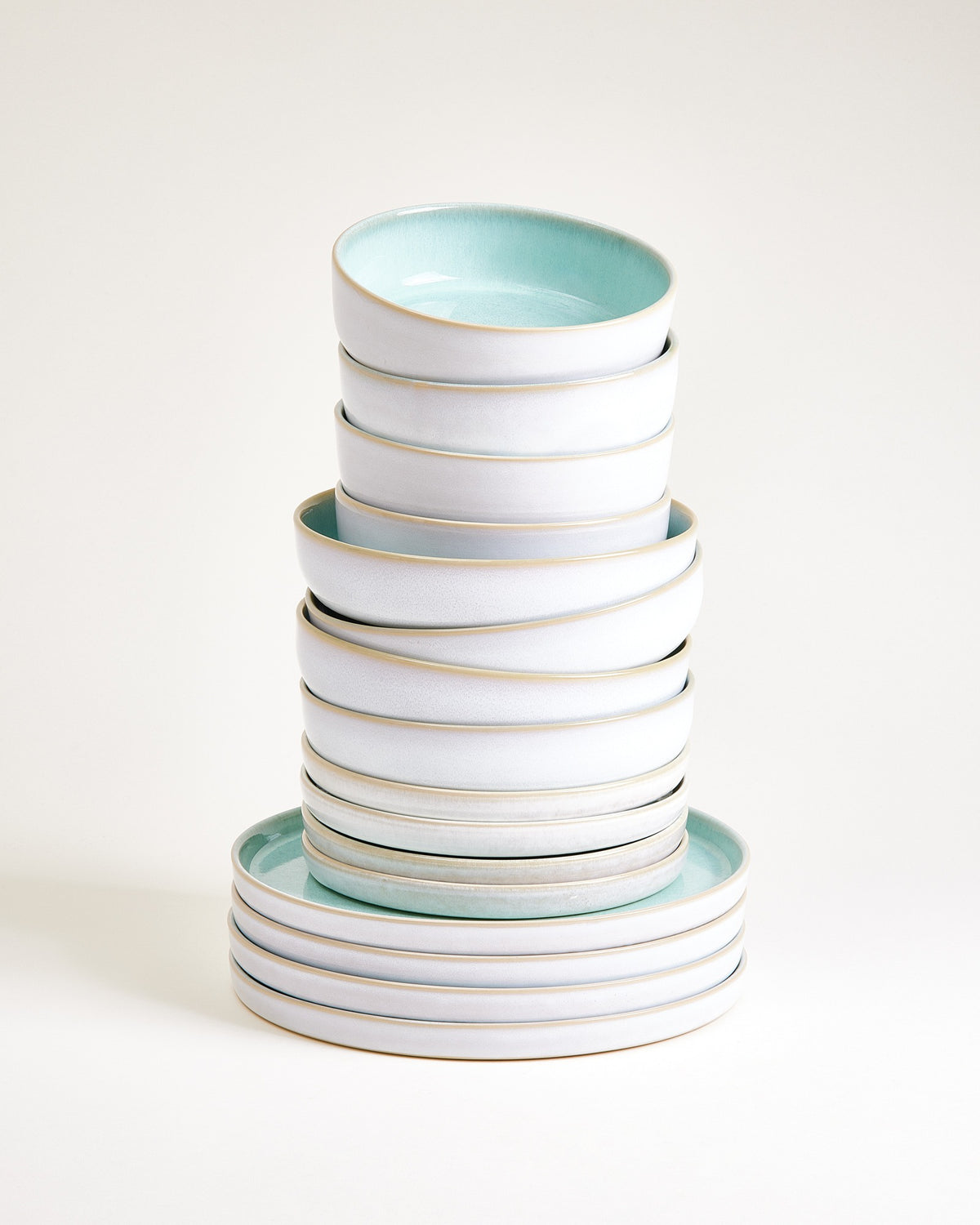 Cordoama Geschirr-Set modern mint 16-teilig