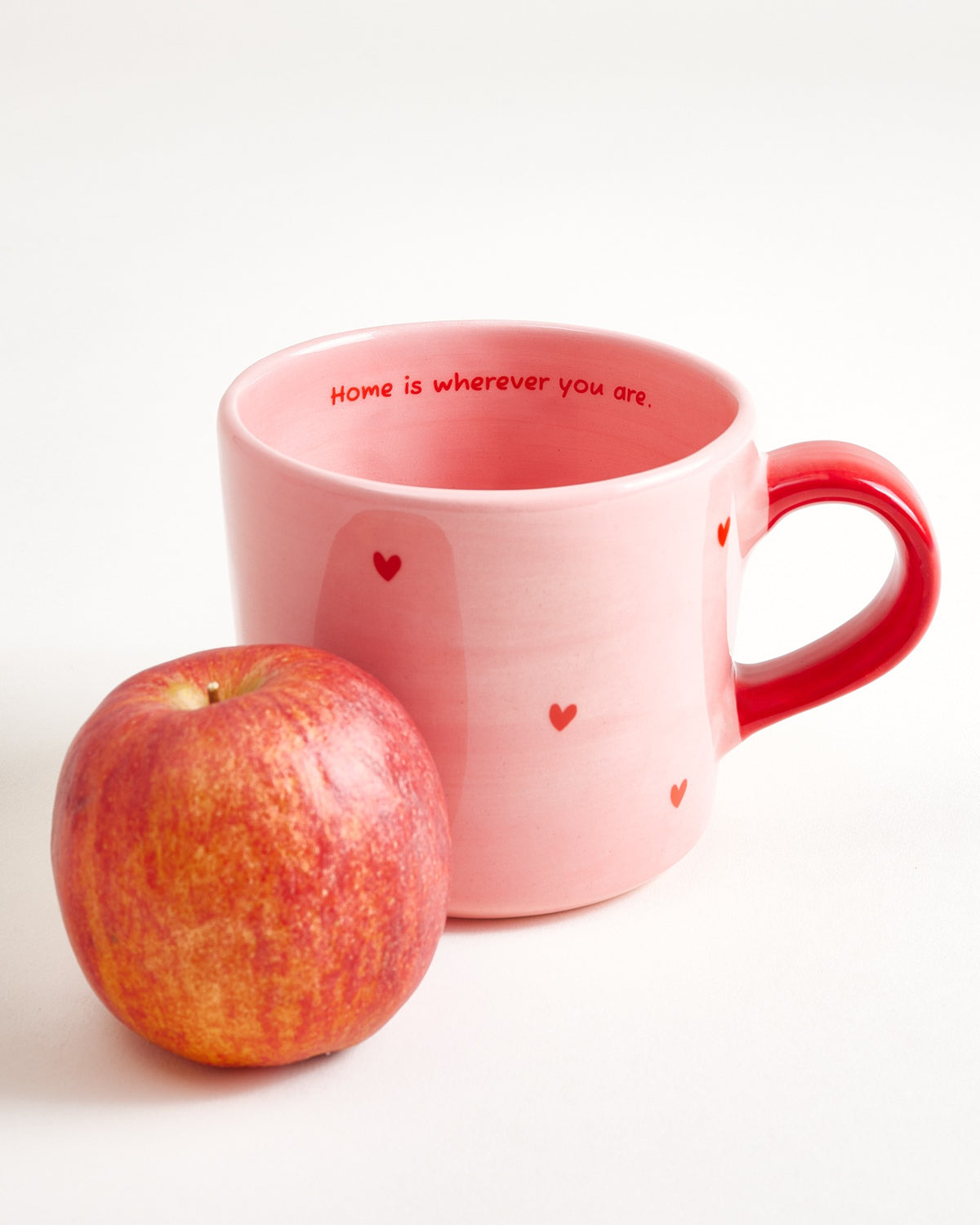 Lira Tasse groß Home rosa rot