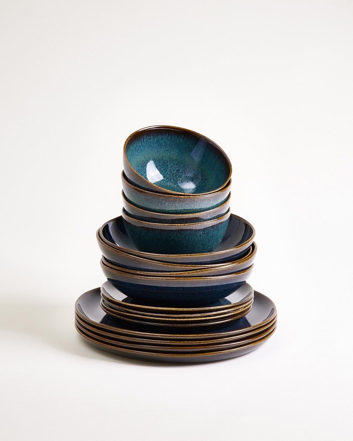 Melides Geschirr-Set oceanblue 16-teilig