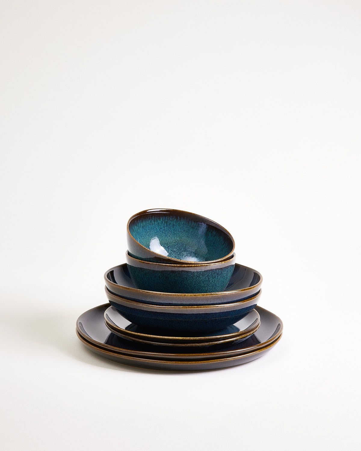 Melides Geschirr-Set oceanblue 8-teilig