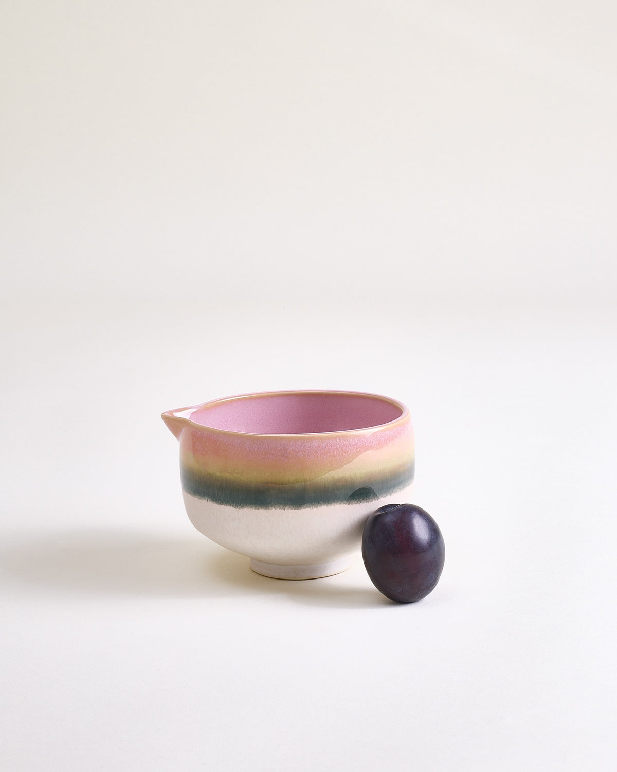 Nódoa Matcha Schale organic dipped rosa grün