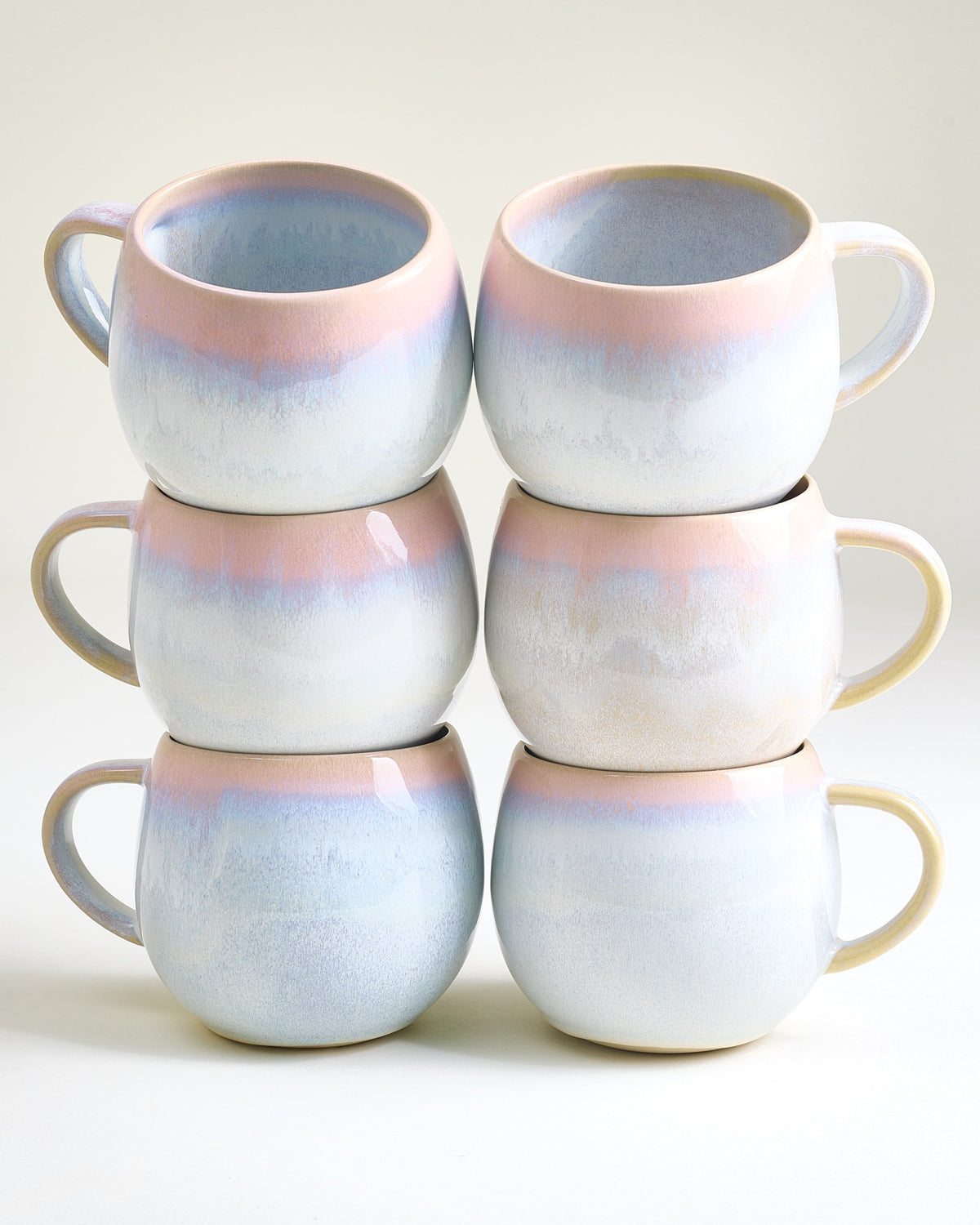 Nola Tasse groß rosé blau 6er-Set