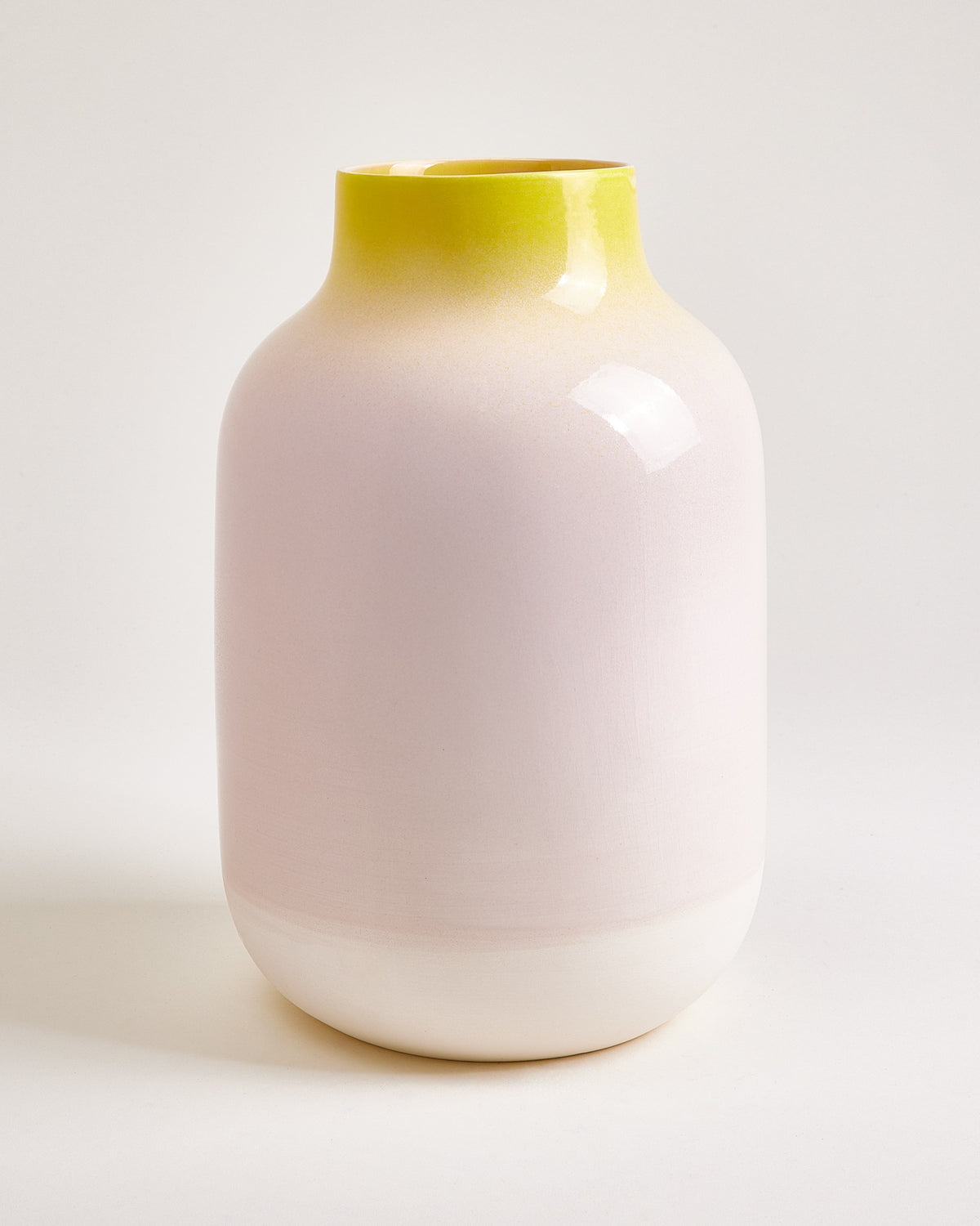 Nuno Vase L gesprenkelt gelb rosa