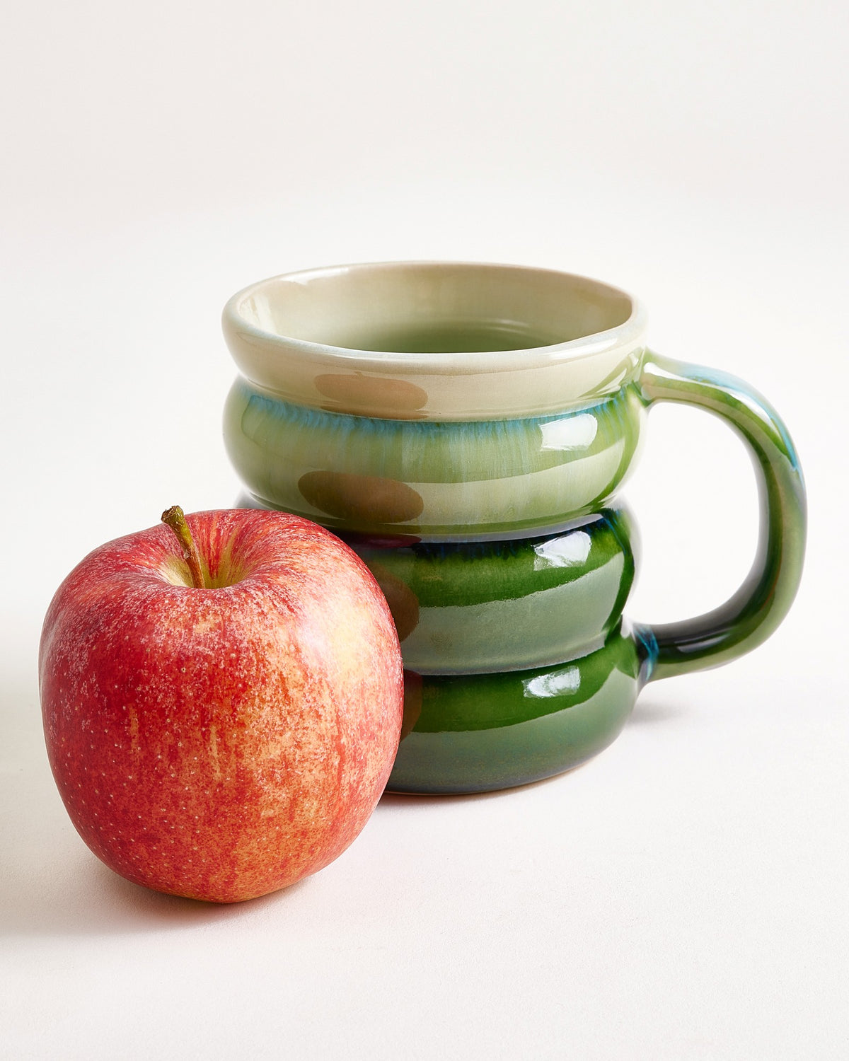 Ombra Tasse groß bubble grün dunkelgrün 4er-Set
