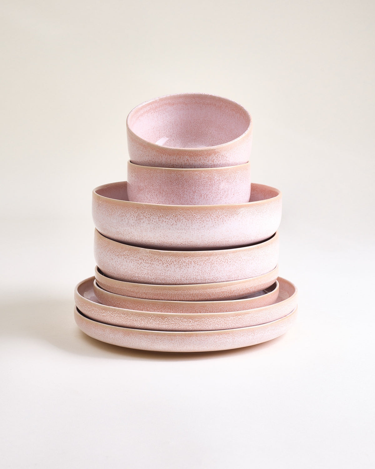 Orla Geschirr-Set modern rosé 8-teilig