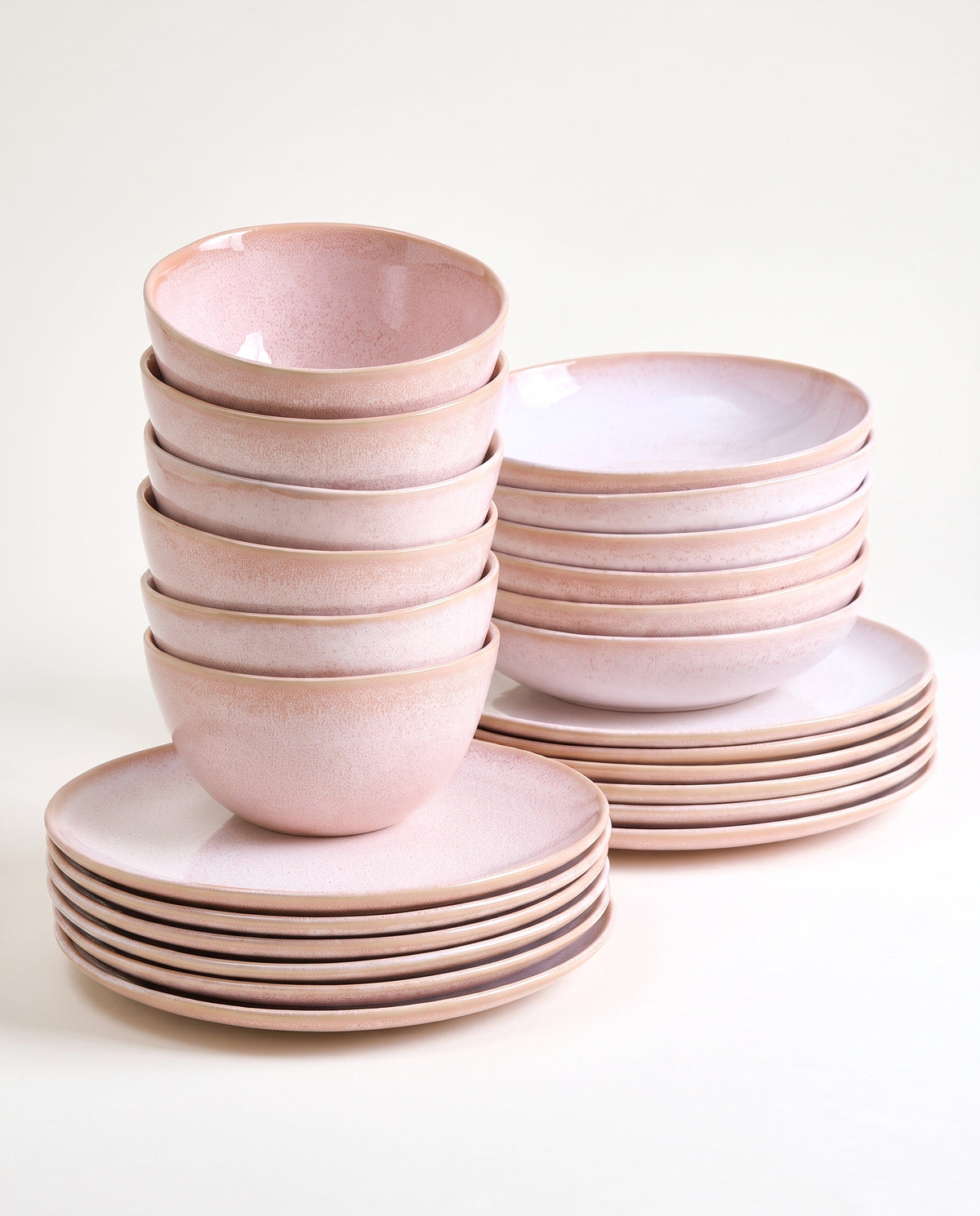 Orla Geschirr-Set classic rosé 24-teilig