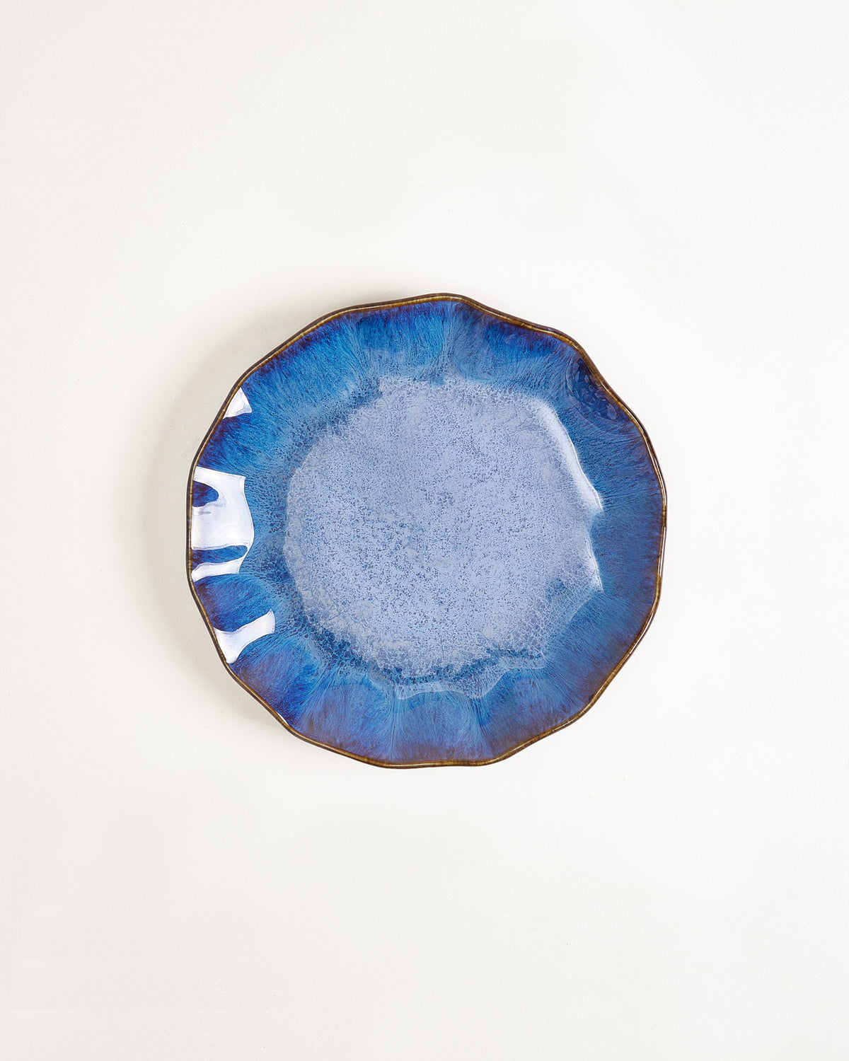 Pérola Teller klein shell dunkelblau