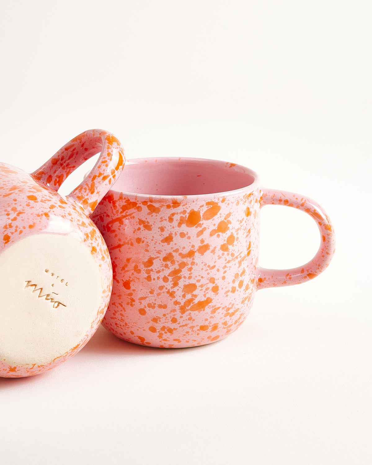 Pinta Tasse groß rosa orange