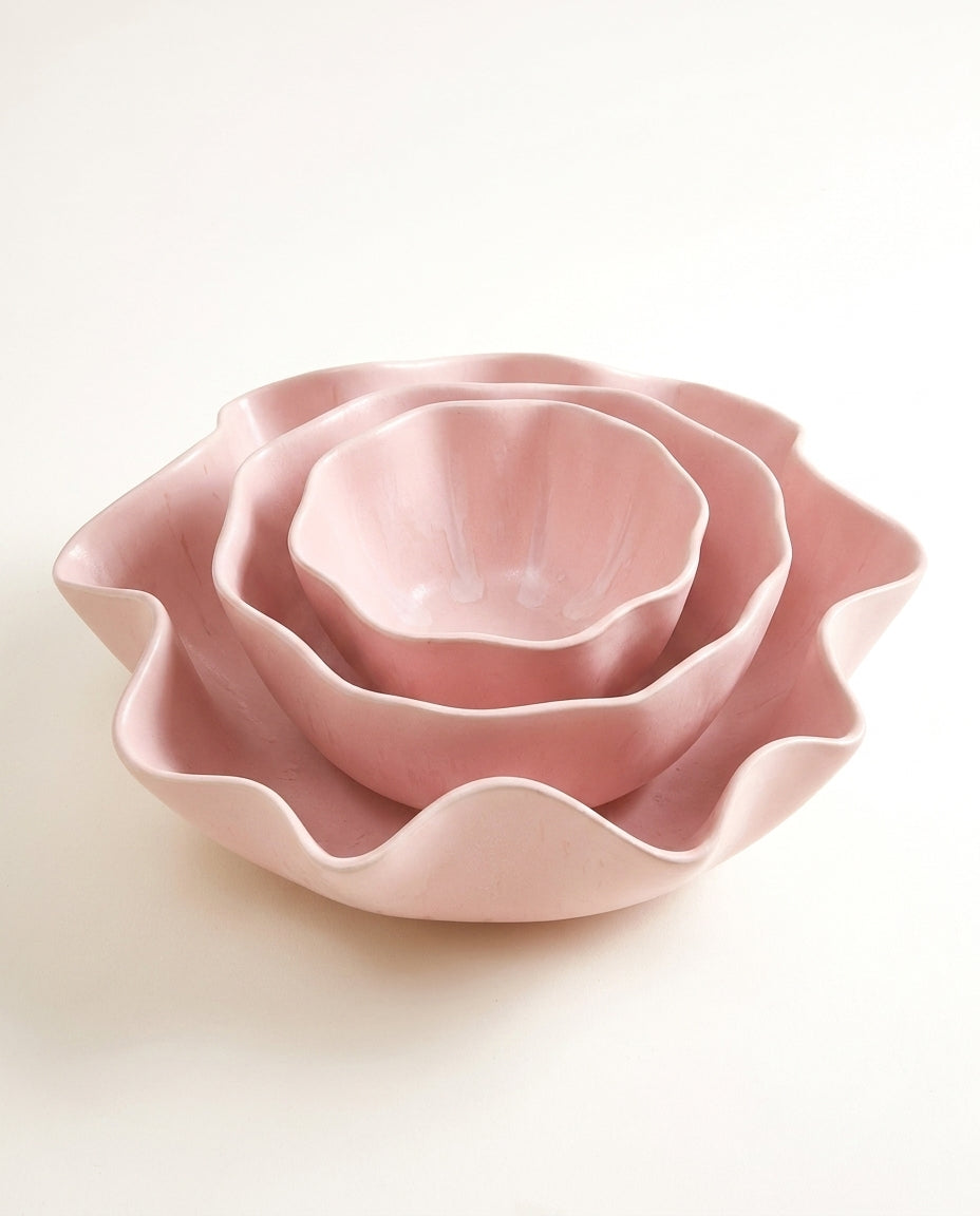 Sintra - Serviesset shell rosé 3-delig