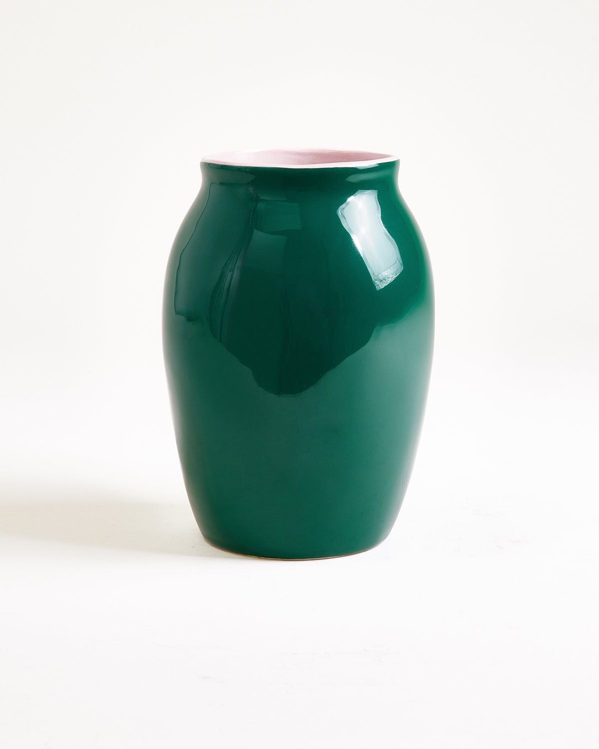 Sombra Vase M dunkelgrün rosé
