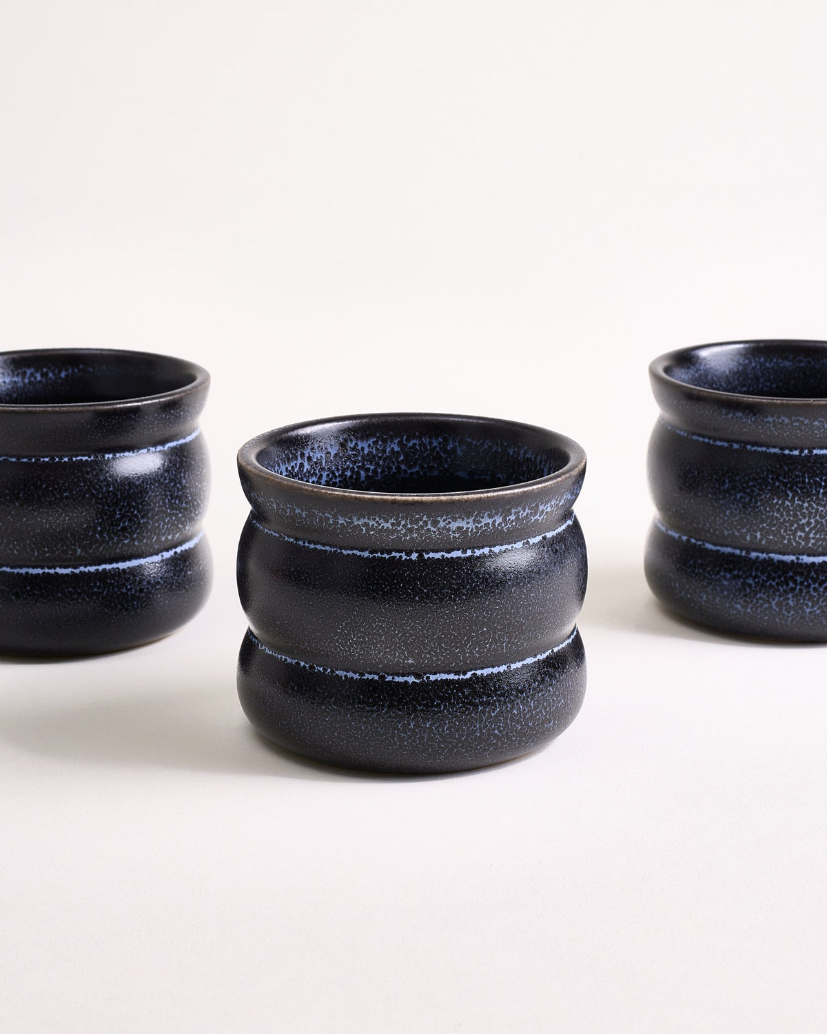 Turmalina - Small cup Bubble black Set of 4