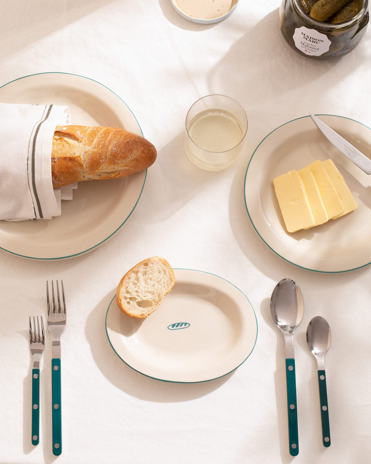 MaM x Sabre Paris - Grande assiette vert foncé