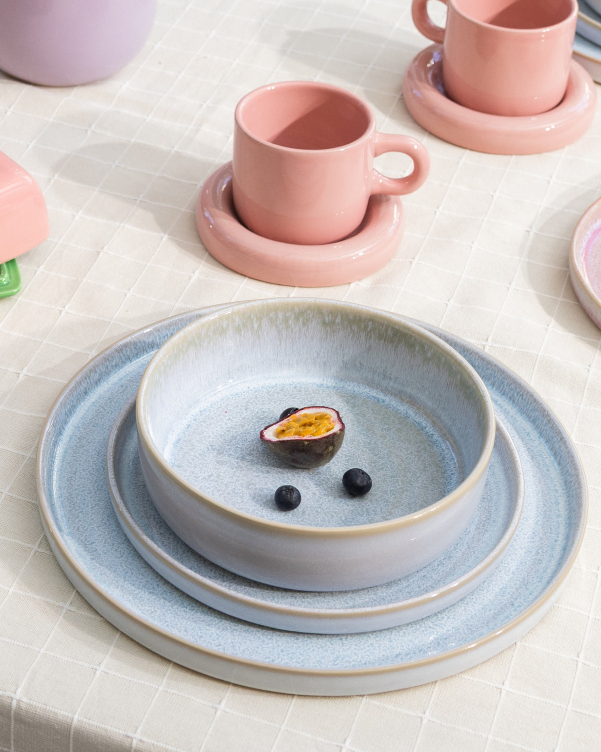 Cordoama Geschirr-Set modern azur 16-teilig