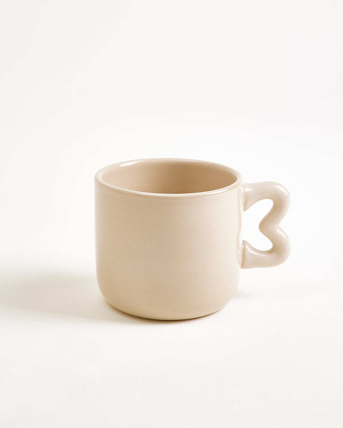 Seia Tasse & Untertasse Herz sand