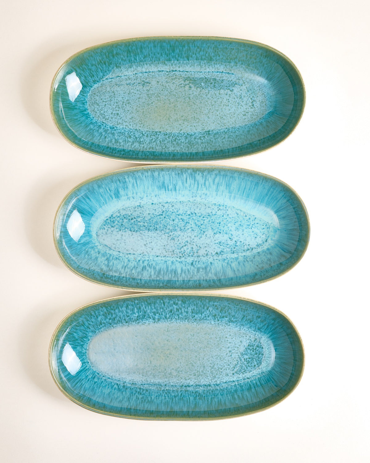 Areia - Serving platter L aqua