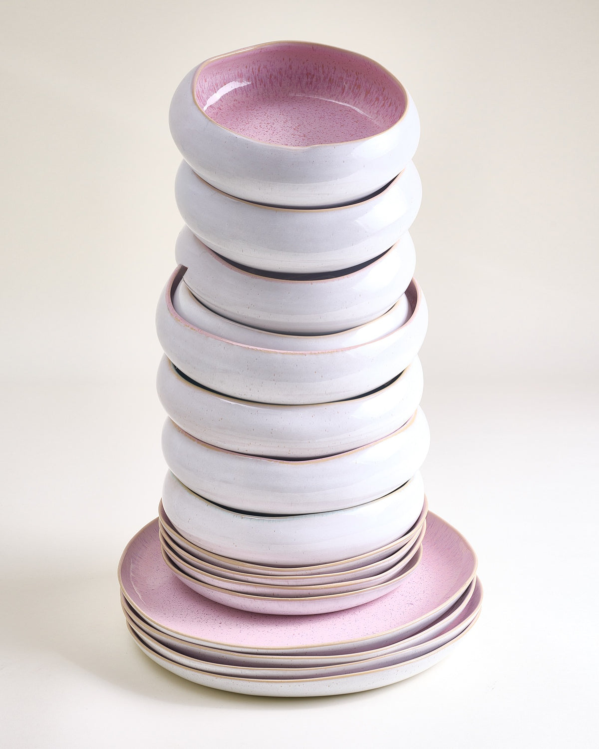 MaM x aripastaclub - Set di stoviglie organico rosa 16 pezzi