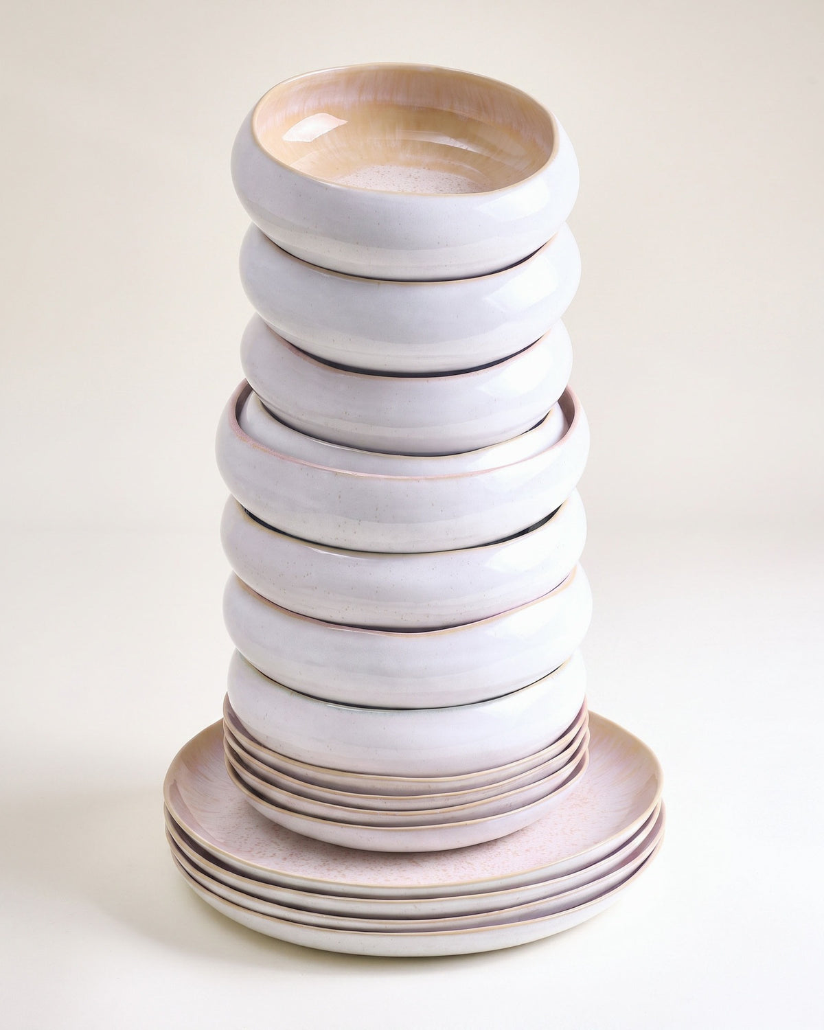 MaM x aripastaclub - Set di stoviglie organico sabbia 16 pezzi