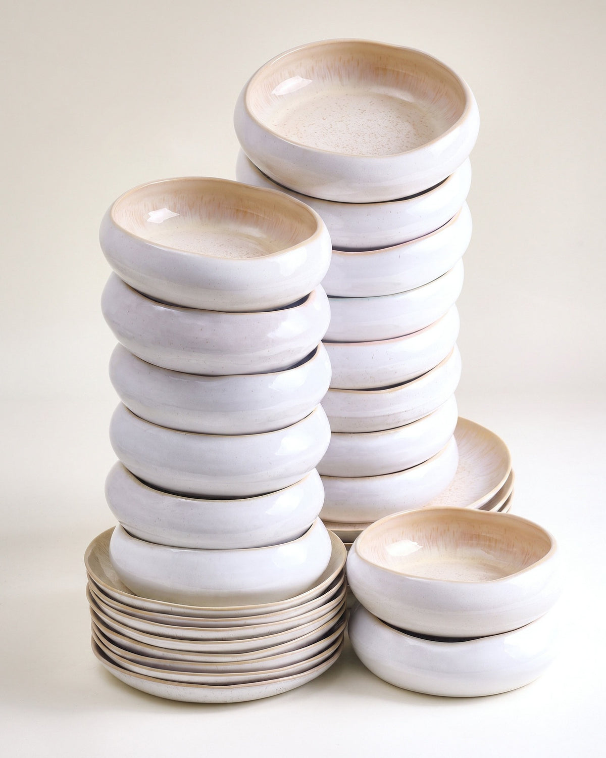 MaM x aripastaclub Geschirr-Set organic sand 32-teilig