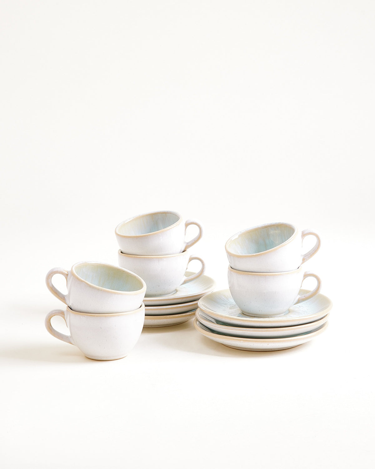 Areia Espressotasse & Espressountertasse classic azur 6er-Set