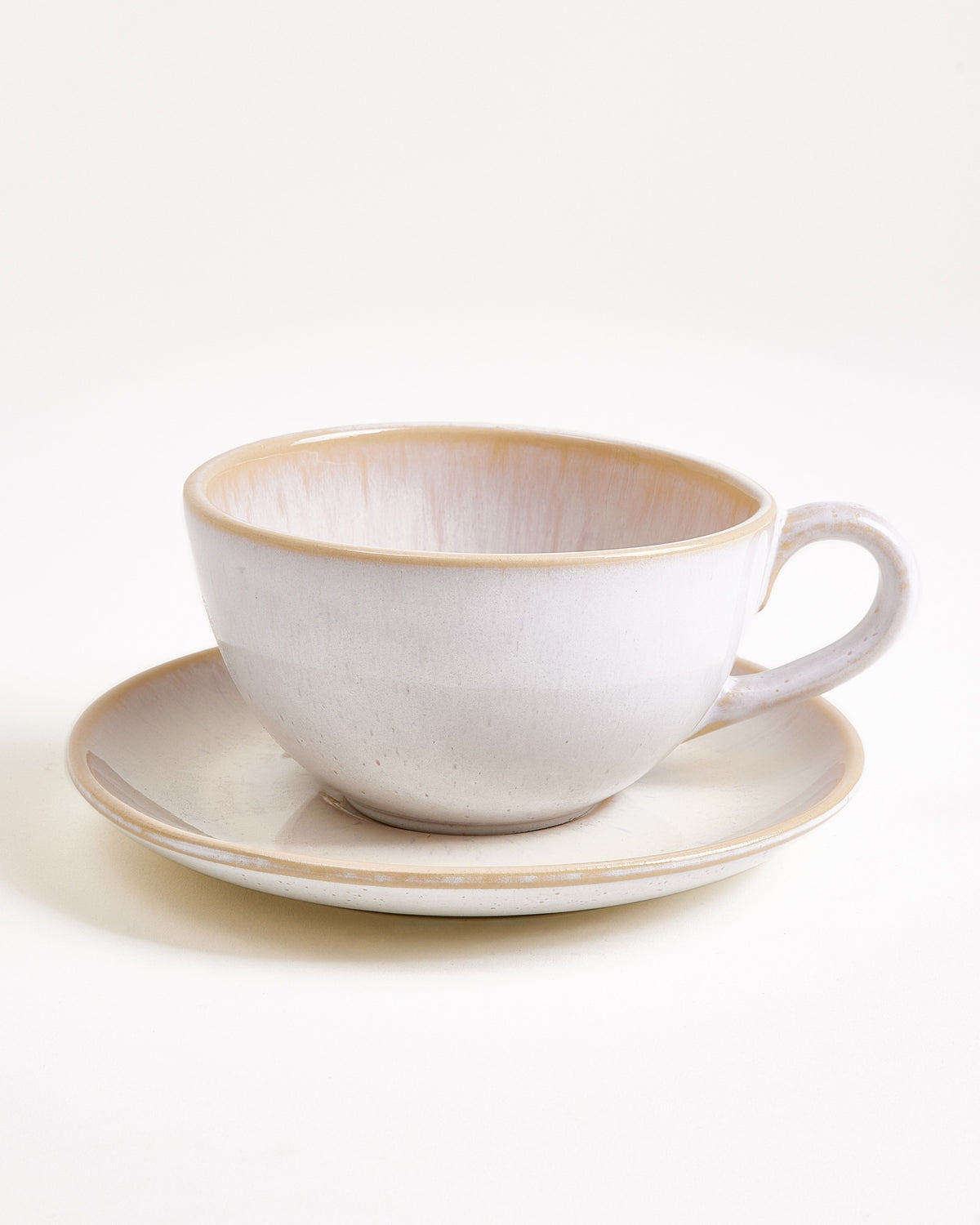 Areia - Large tea mug & saucer classic sand