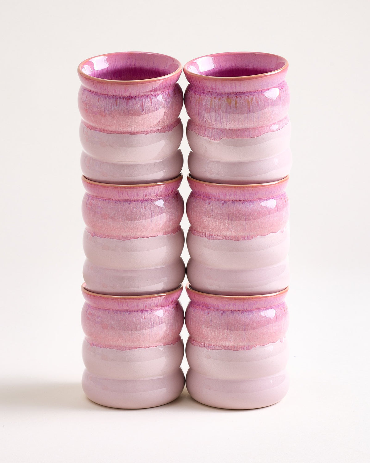 Bica Becher groß bubble pink 6er-Set